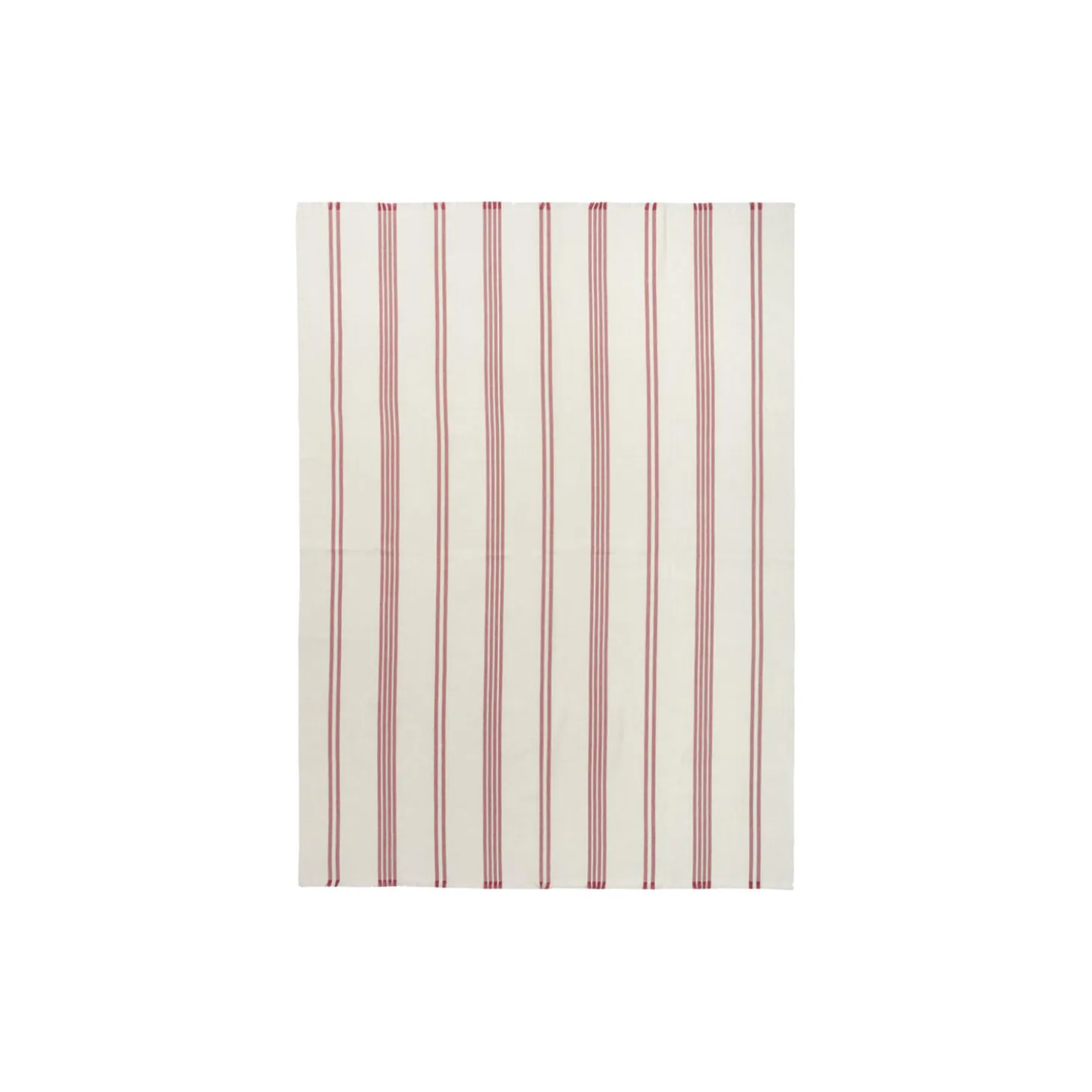 Lines pledd, rusty red