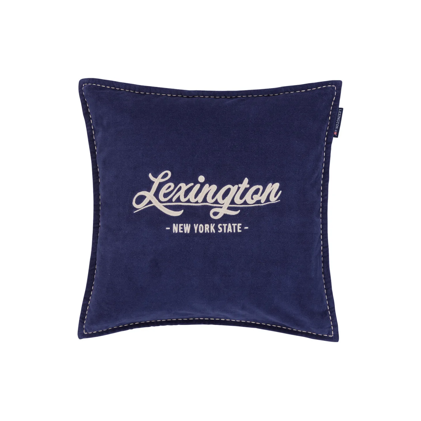 Logo Putetrekk, dark blue/lt beige