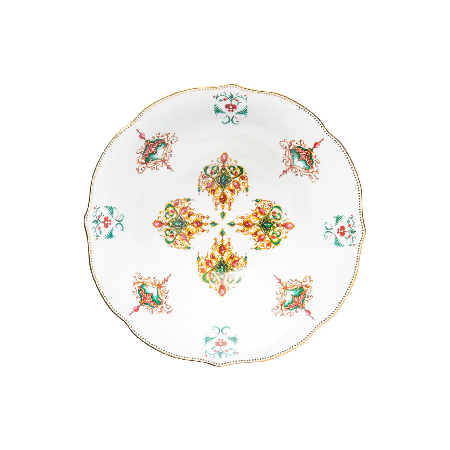 Lucia bolle 26,5 cm, hvit/rød/grønn