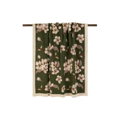 MAGNOLIA GREEN Boiled wool pledd 150x190cm