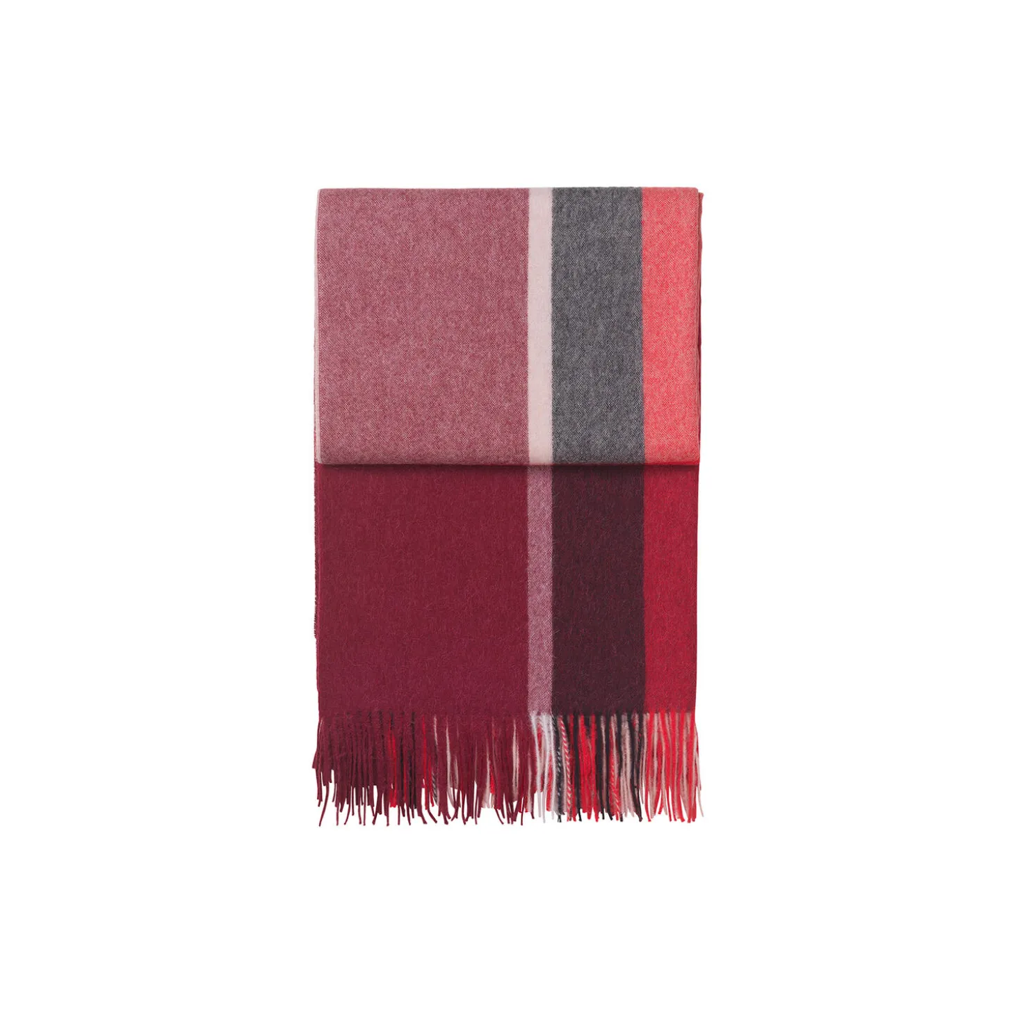 Manhattan pledd, bordeaux/red