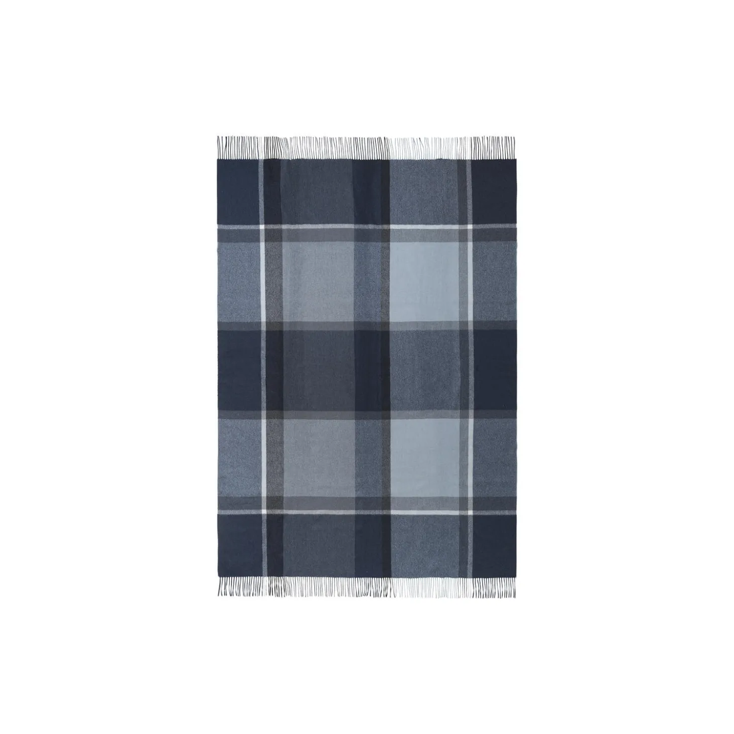 Manhattan pledd, dark blue/asphalt