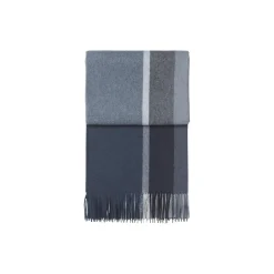 Manhattan pledd, dark blue/asphalt
