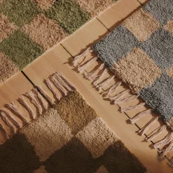 Mara vaskbart teppe, elm green/warm sand