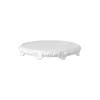 Maria white Tartplate on Foot