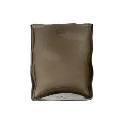 Meadow glass vase small, brown