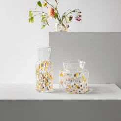 MEADOW vase vår, pastel colored dots