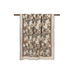 Melodia Grigio Boiled Wool pledd, beige/grey