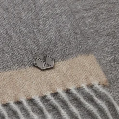 MERIMA pledd, grey / light grey
