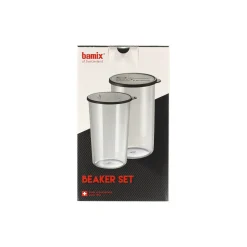 Miksebeger sett med lokk, 400 ml + 600 ml