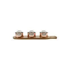 Minigrytesett i 3 deler 9 cm, kobber