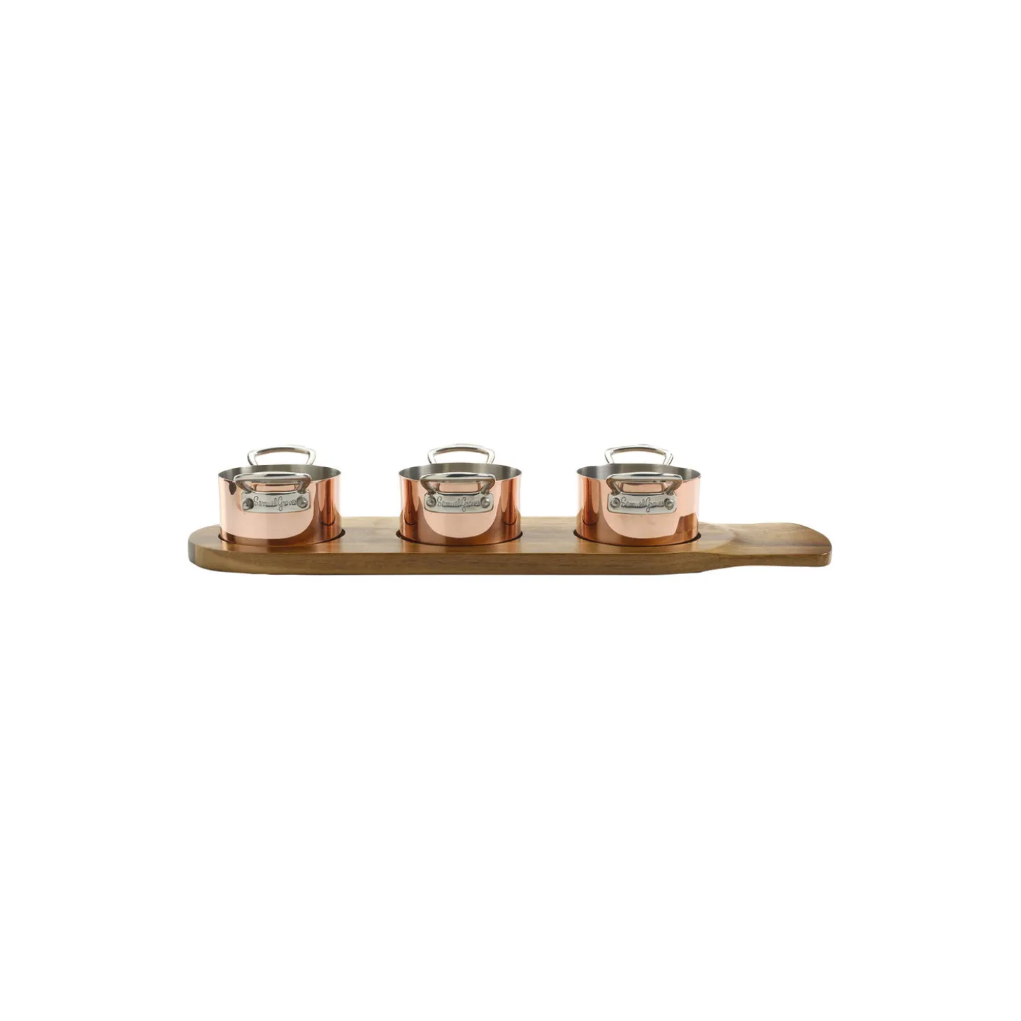 Minigrytesett i 3 deler 9 cm, kobber