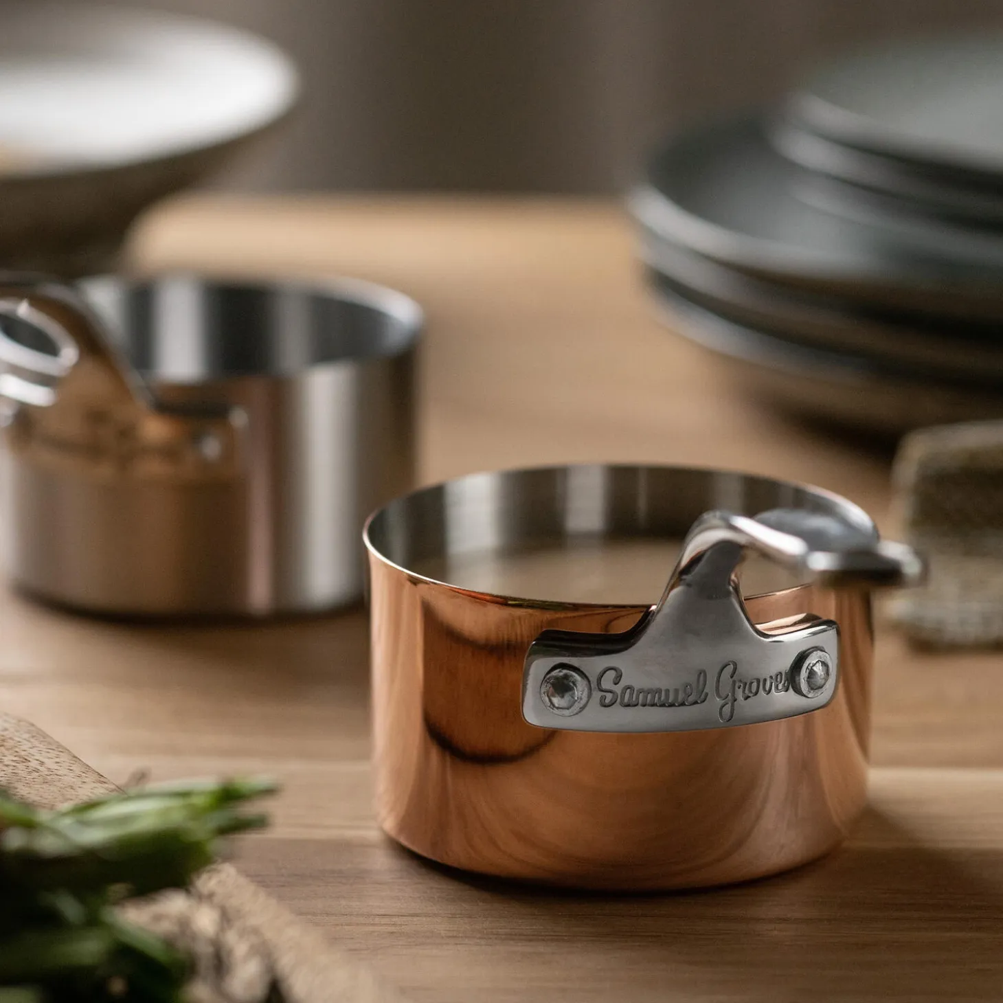 Minikasserolle i kobber 9 cm, kobber