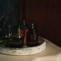 Mist brett Ø 20, emerald off-white