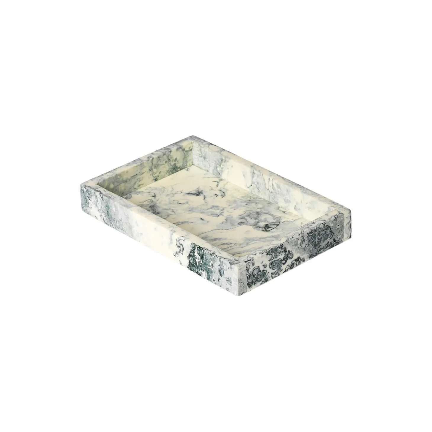 Mist brett 10x15, emerald off-white