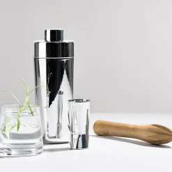 Målebeger Rocks 2,5/5 cl Polished Steel
