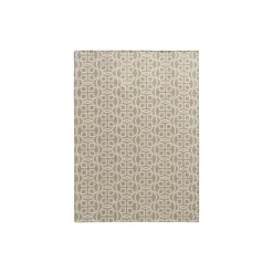 Monogram ullpledd, taupe beige
