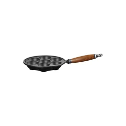 Munkepanne med trehåndtak 20 cm, matte black