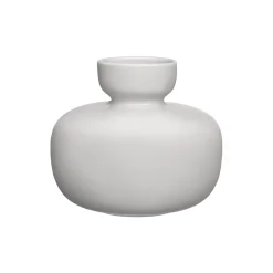 Nappula keramikkvase, lysgrå