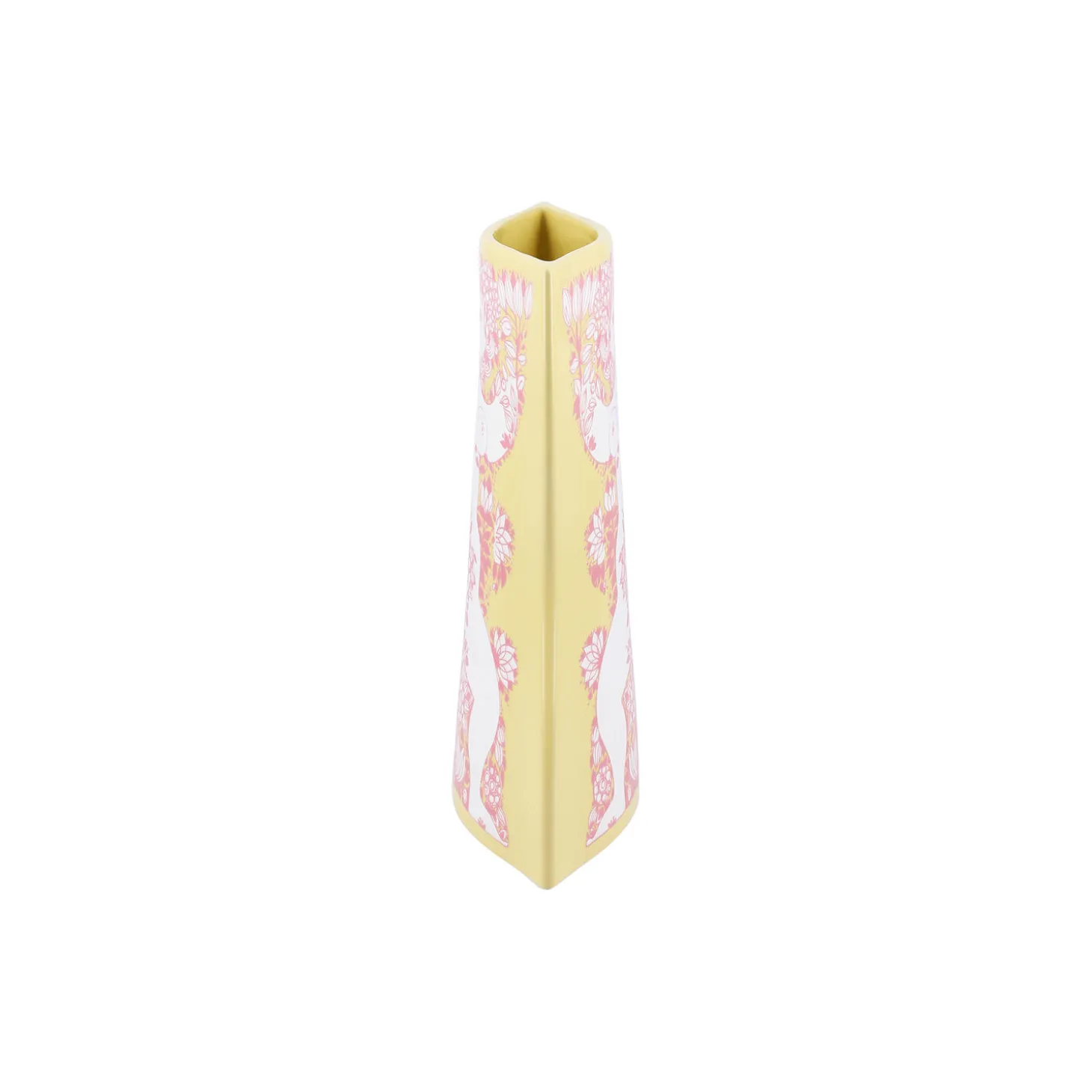 Nina Vase, gul/pink