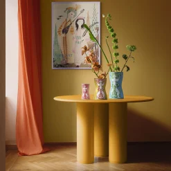 Nina Vase, gul/pink