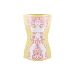 Nina Vase, gul/pink