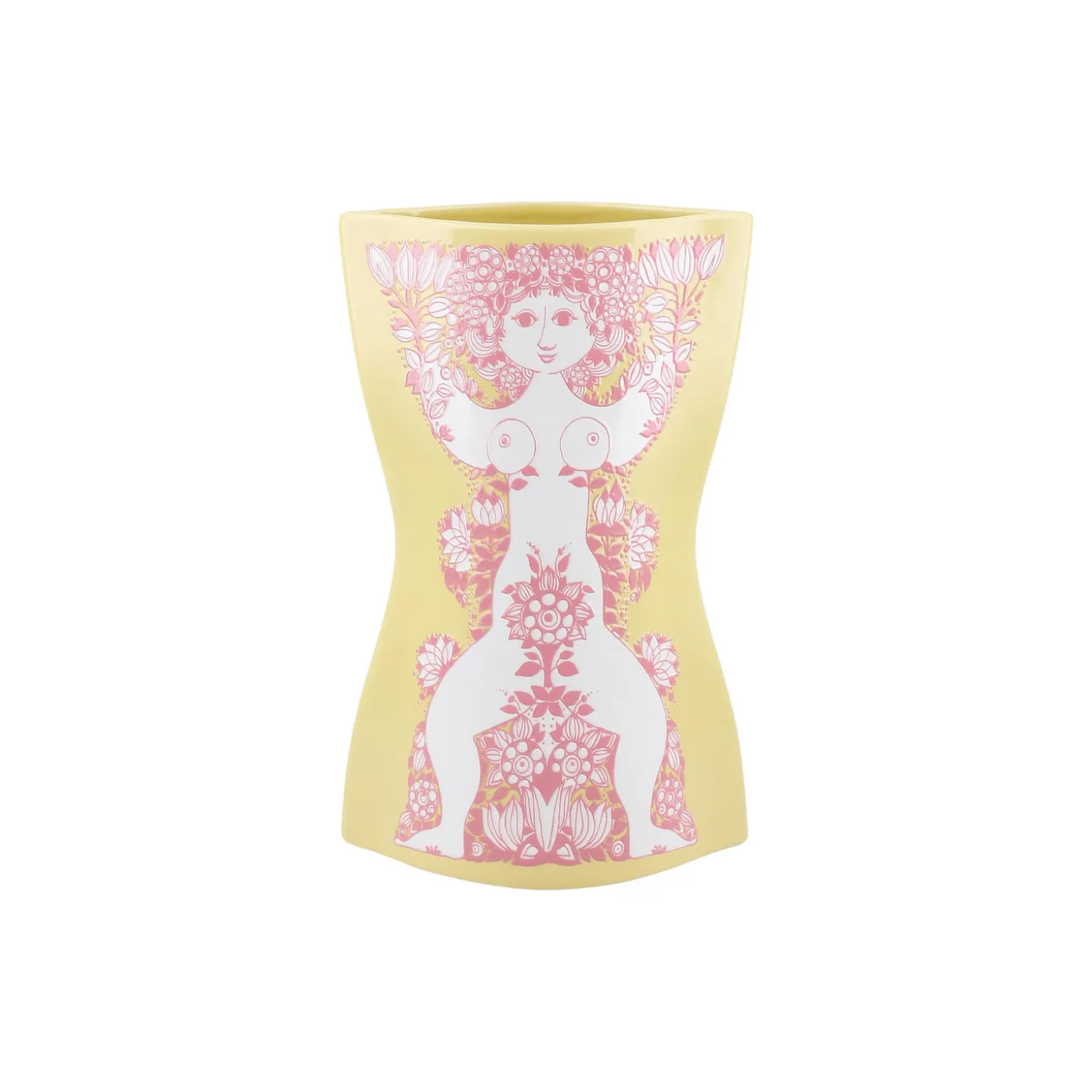 Nina Vase, gul/pink