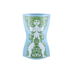 Nina Vase, lys blå/grønn