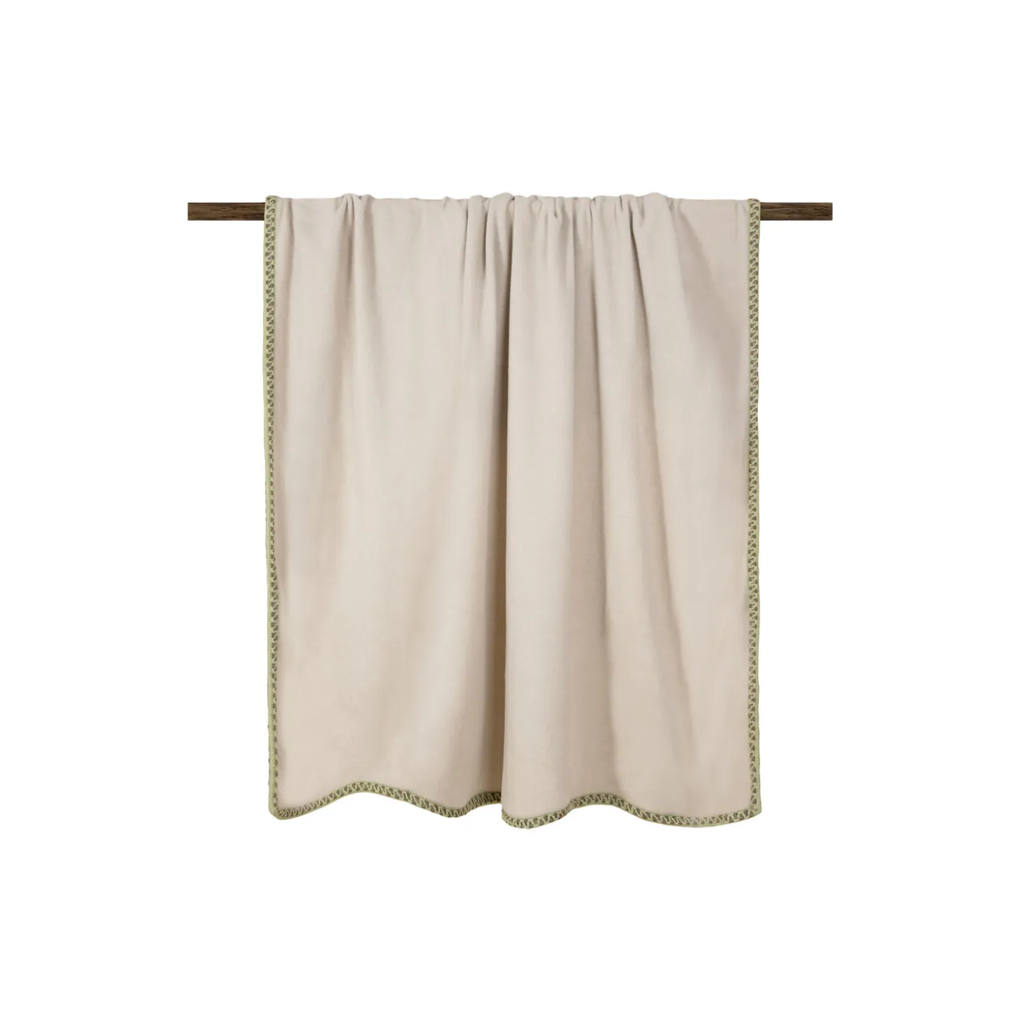 Nocciola Soft Bamboo Bordo Coco pledd, hazelnut