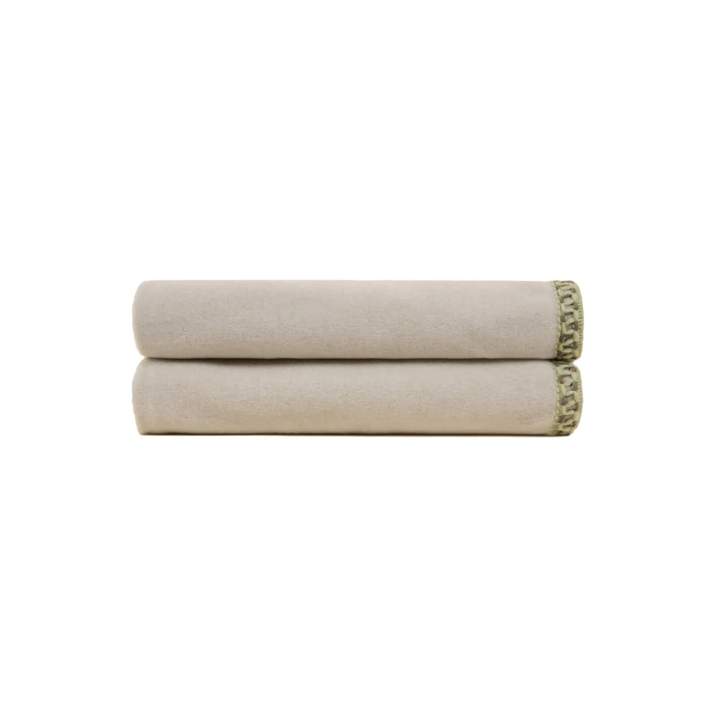 Nocciola Soft Bamboo Bordo Coco pledd, hazelnut