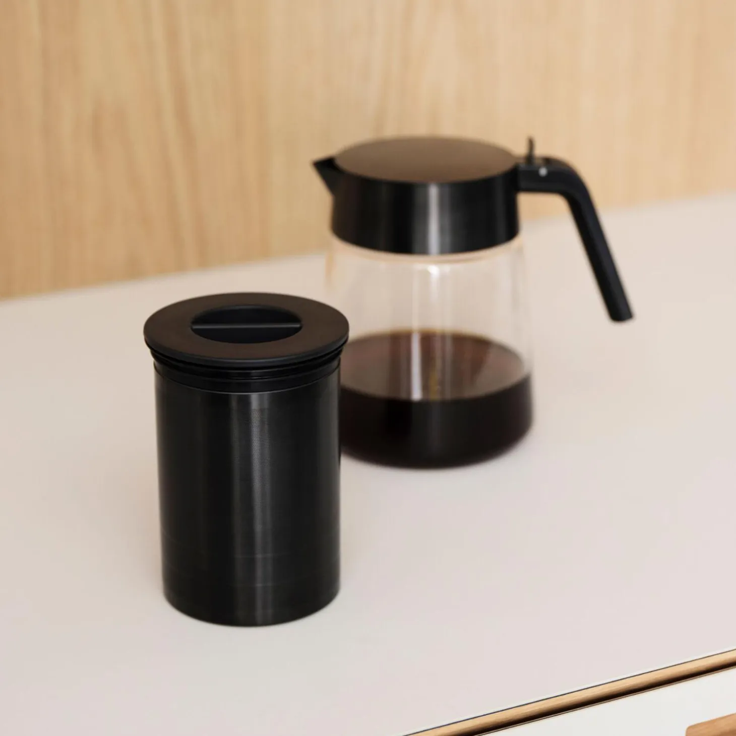 Nohr cold brew filter, black metallic