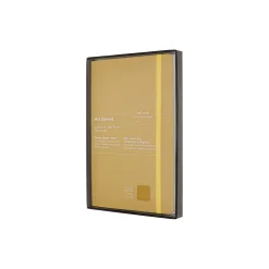 Notebook Leather linjerte sider, gul