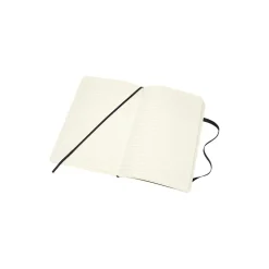 Notebook Leather linjerte sider, sort