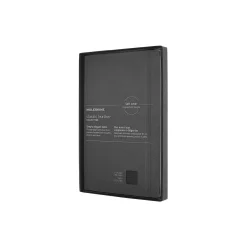 Notebook Leather linjerte sider, sort