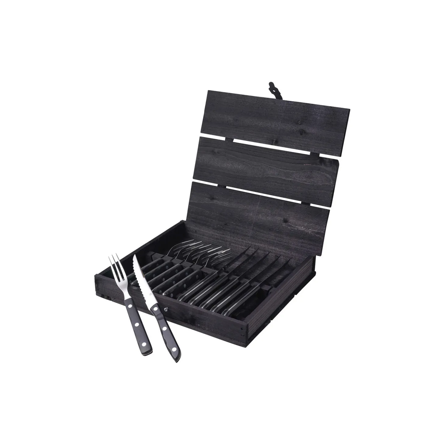 Old Farmer Classic biff/grillbestikk, stål/sort