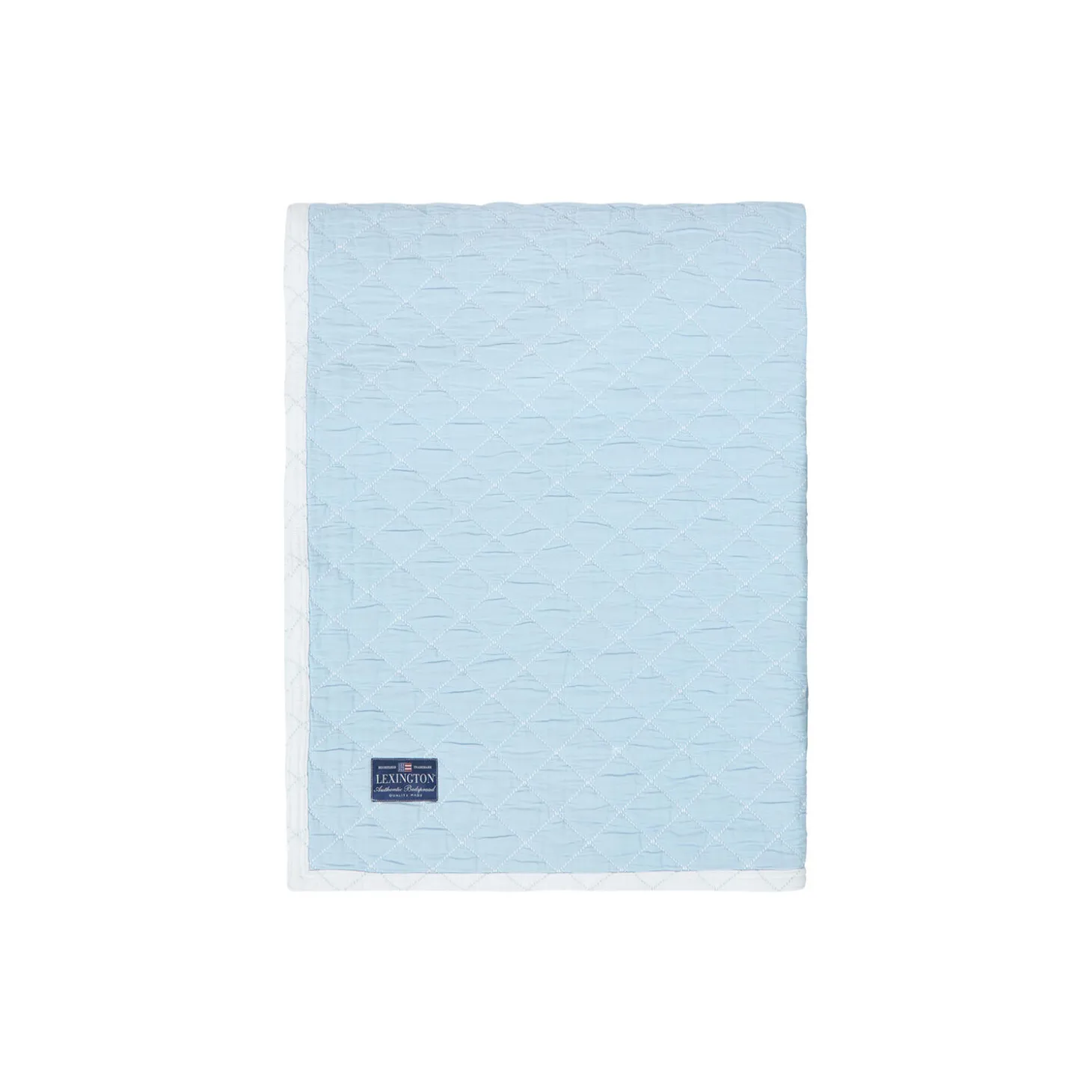 Organic Cotton sengeteppe, white/blue
