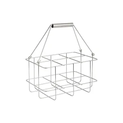 Outdoor Market Bottle Carrier, stainless steel