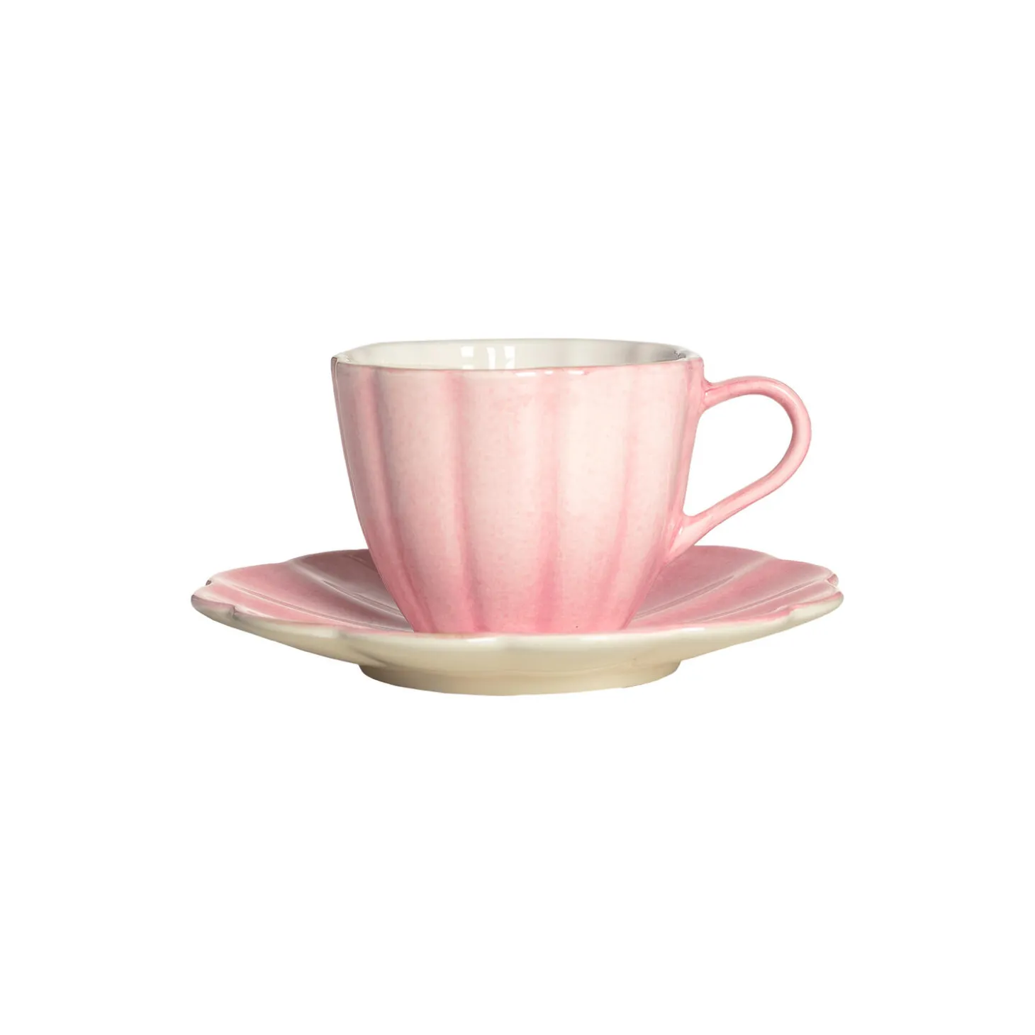 Oyster kopp & underskål 25 cl, light pink