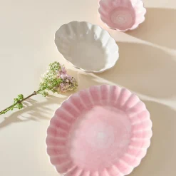 Oyster skål 18x16 cm, light pink