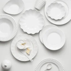 Oyster skål 18x16 cm, white