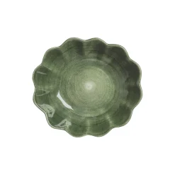 Oyster skål 18x16cm, forest green