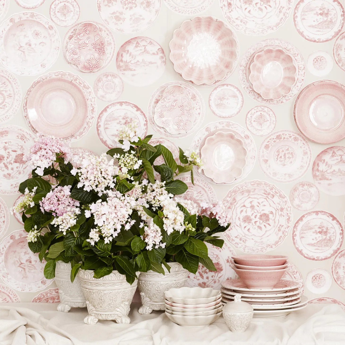 Oyster tallerken 20 cm, light pink