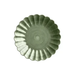 Oyster tallerken 20cm, forest green