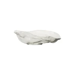 Oyster tallerken, hvit