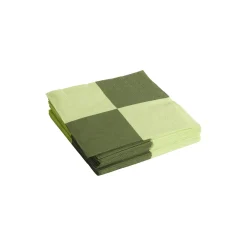 Pattern servietter dinner, light green/dusty green l check