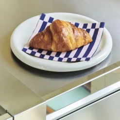 Pattern servietter lunch, light pink/dark blue pillar stripe