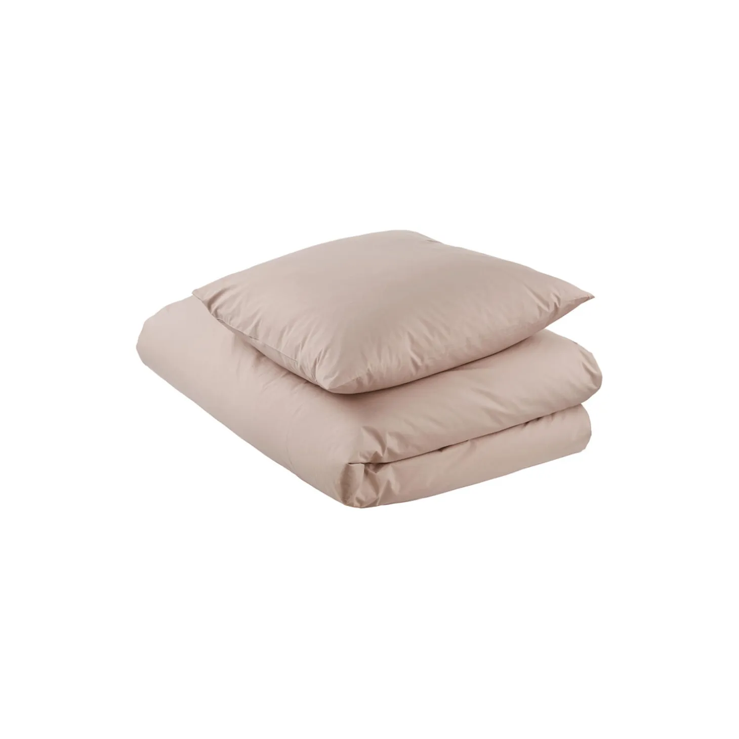 Percale sengetøy, dusty rose