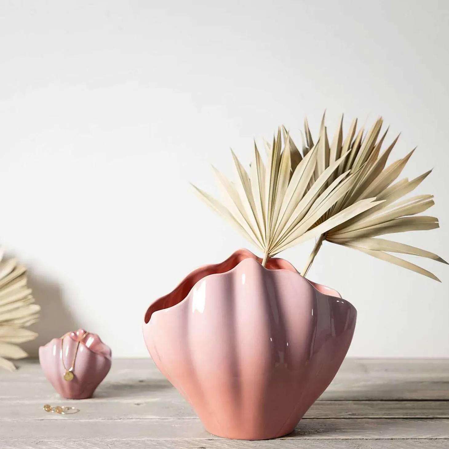 Perlemor Home Shell vase, rose