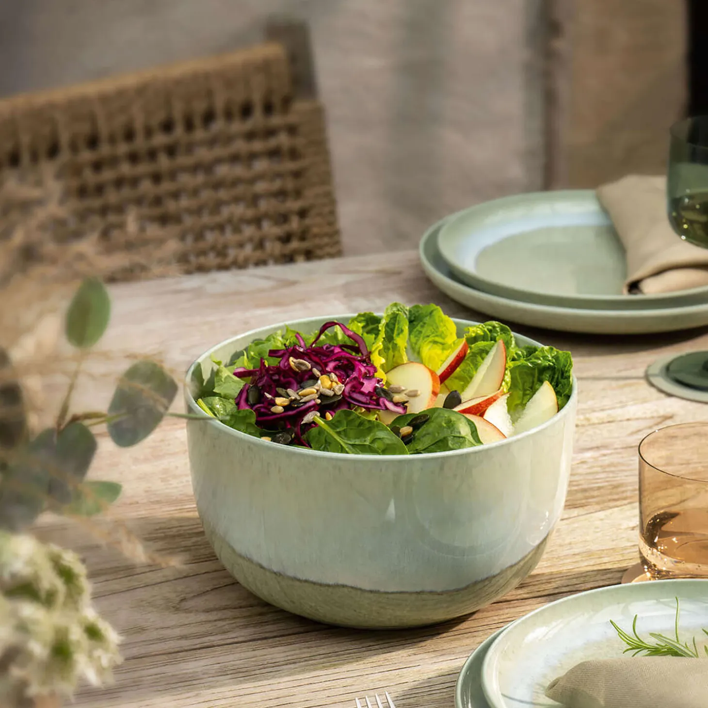 Perlemor salat skål, alga