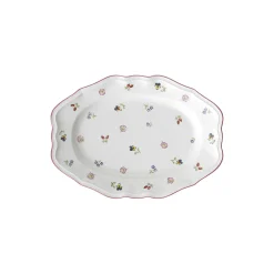 Petite Fleur serveringsfat 37 cm, hvit